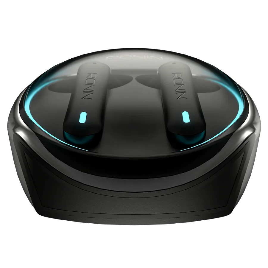 Ronin Dynasty R-520 Wireless Earbuds – Bluetooth 5.3, Quad Mic ENC, 50ms Gaming Mode, 13mm Drivers