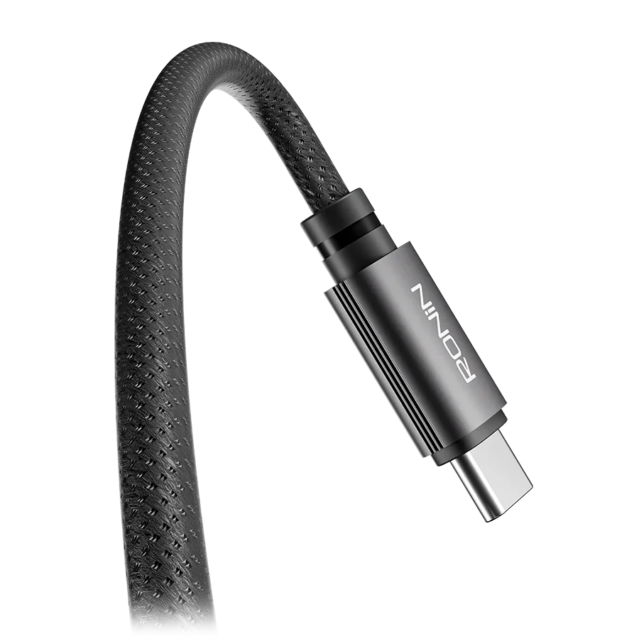 Ronin Rush R-2050 Type-C to Type-C Cable – 240W PD Fast Charging Braided Cable (1.2M)