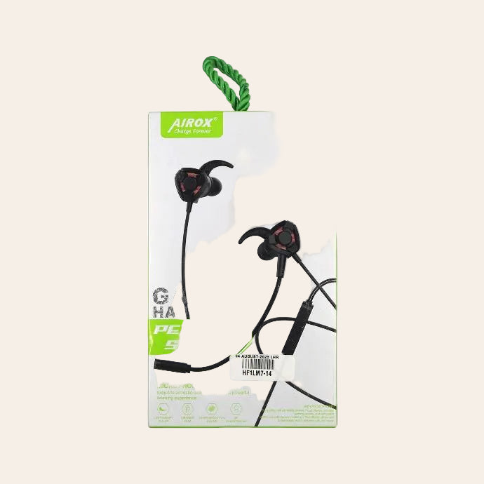 Airox G2 Gaming Handsfree – Dual Mic, Noise-Free Sound & Smooth Bass