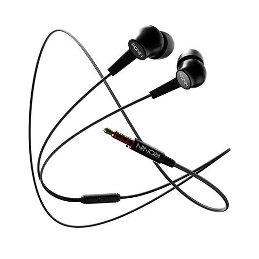 Ronin R-29 Wired Handsfree â 10mm Deep Bass Driver, HD Mic, 3.5mm AUX