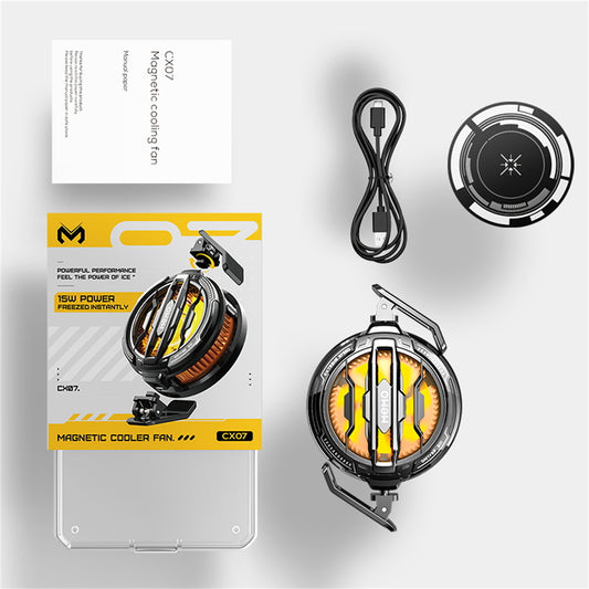 MEMO CX07 Magnetic Phone Cooler - Dual Gear RGB Gaming Radiator