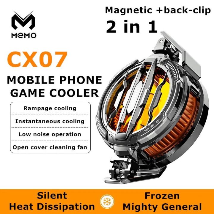 MEMO CX07 Magnetic Phone Cooler - Dual Gear RGB Gaming Radiator