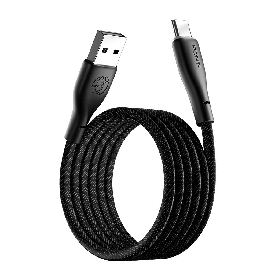 Ronin BOLT R-2030 Type-C Cable – 3A Fast Charging Braided USB-A to USB-C Cable (2M)