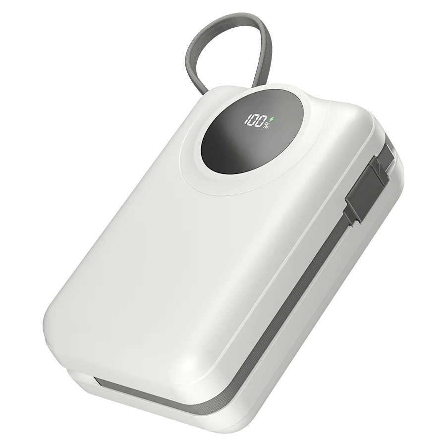 Ronin Megawatt R-4055 Power Bank – 30000mAh 22.5W Fast Charging with Built-in Cables & LED Display