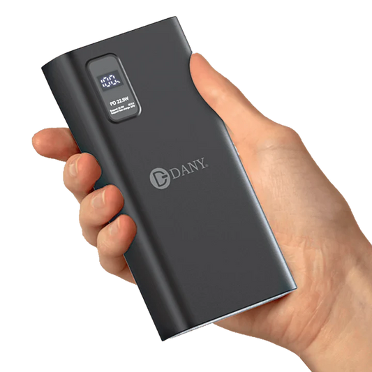 Dany TITAN T-100 Black 20000mAh Power Bank â 22.5W PD Fast Charging with Digital Display