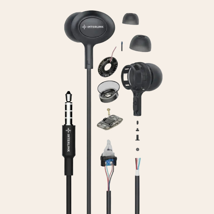 Interlink EXACT Handsfree – Hi-Fi Stereo Sound, HD Microphone, Metal In-Ear Design (3.5mm)
