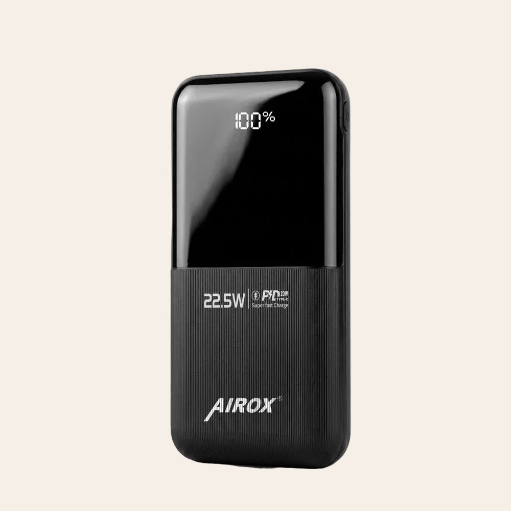 Airox PB31 10000mAh Power Bank – 22.5W PD Fast Charging with Digital LED Display
