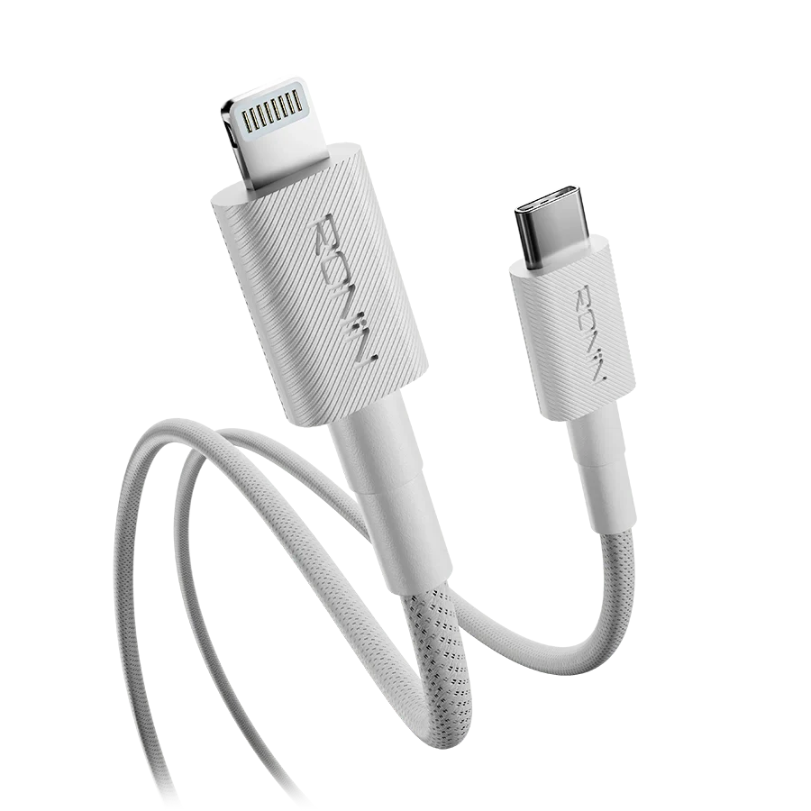 Ronin Lynix R-2045 Type-C to iPhone Cable – 27W Fast Charging Braided Lightning Cable (1M)