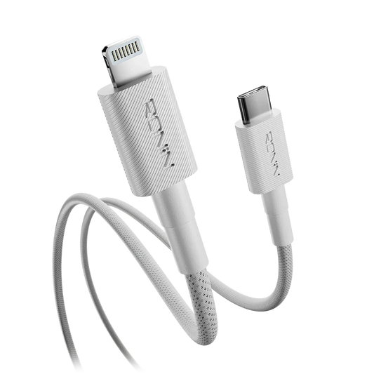 Ronin Lynix R-2045 Type-C to iPhone Cable – 27W Fast Charging Braided Lightning Cable (1M)