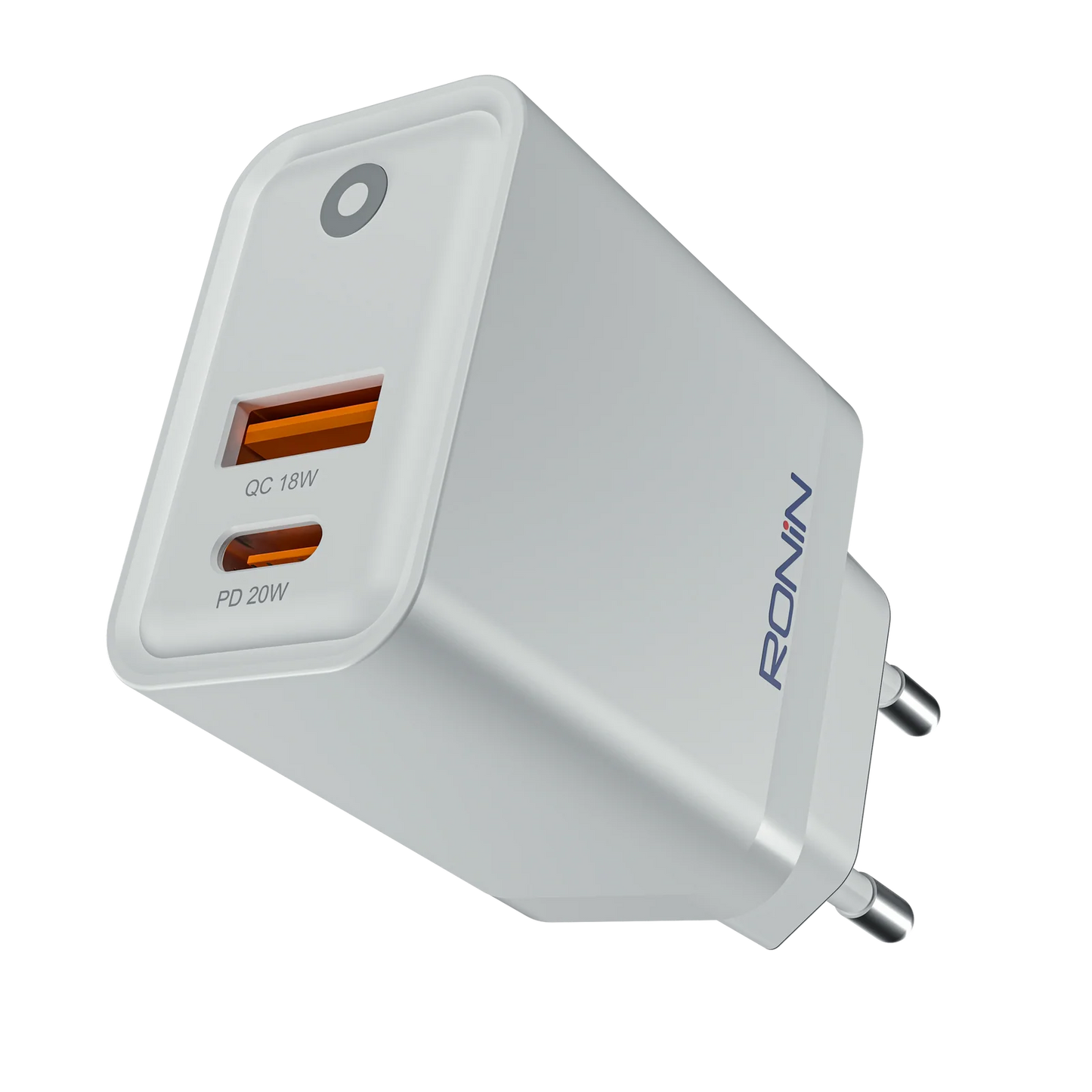 Ronin Xpress R-6050 Fast Charger – 20W PD + 18W QC Wall Charger