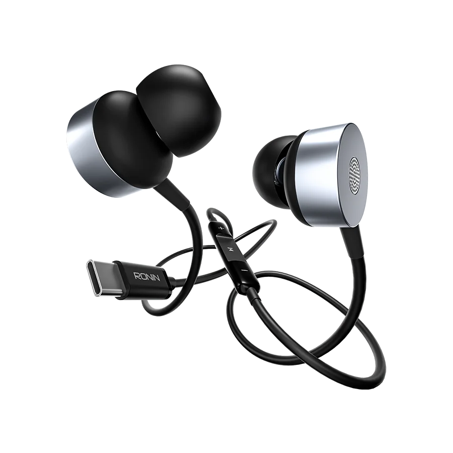 Ronin R-27 Type-C Handsfree – HD Sound, Deep Bass, Digital Mic, USB Type-C Earphones
