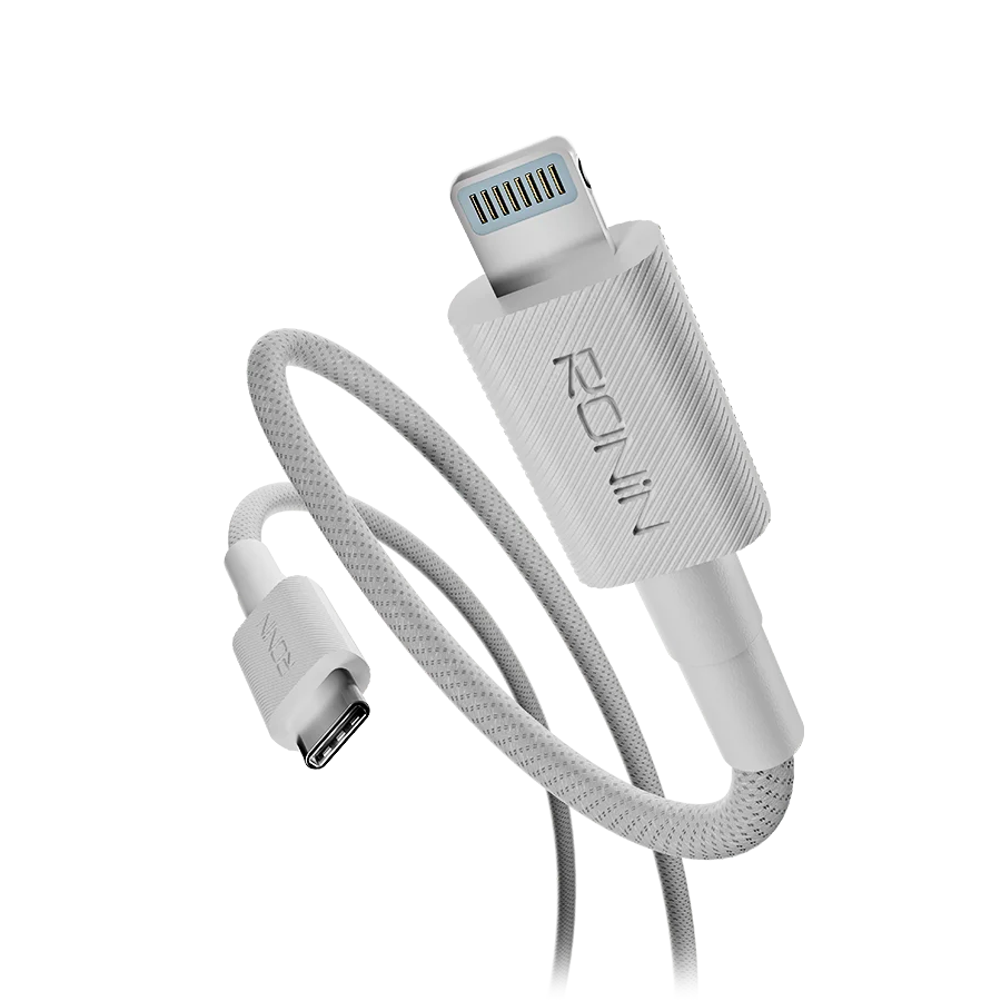 Ronin Lynix R-2045 Type-C to iPhone Cable – 27W Fast Charging Braided Lightning Cable (1M)