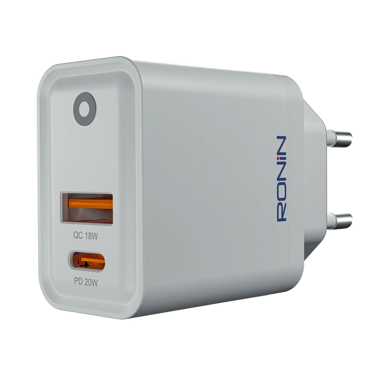 Ronin Xpress R-6050 Fast Charger – 20W PD + 18W QC Wall Charger