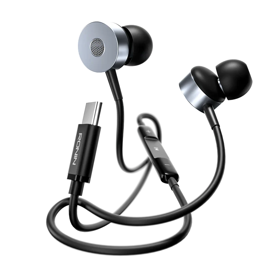 Ronin R-27 Type-C Handsfree – HD Sound, Deep Bass, Digital Mic, USB Type-C Earphones