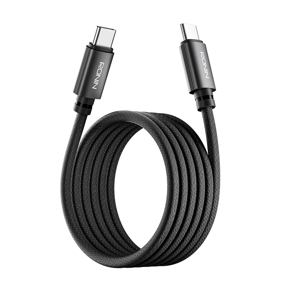 Ronin Rush R-2050 Type-C to Type-C Cable – 240W PD Fast Charging Braided Cable (1.2M)