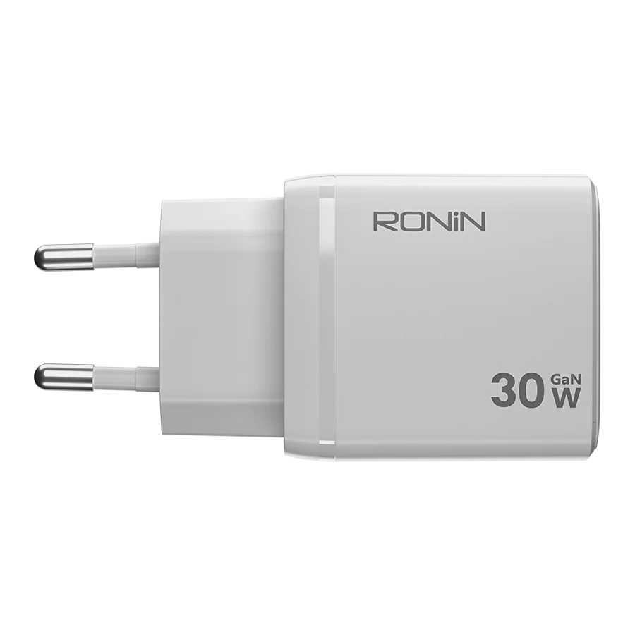 Ronin FLUX R-6030 Charger – 30W GaN Fast Charger with USB-C PD Output