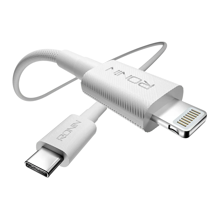 Ronin Lynix R-2045 Type-C to iPhone Cable – 27W Fast Charging Braided Lightning Cable (1M)