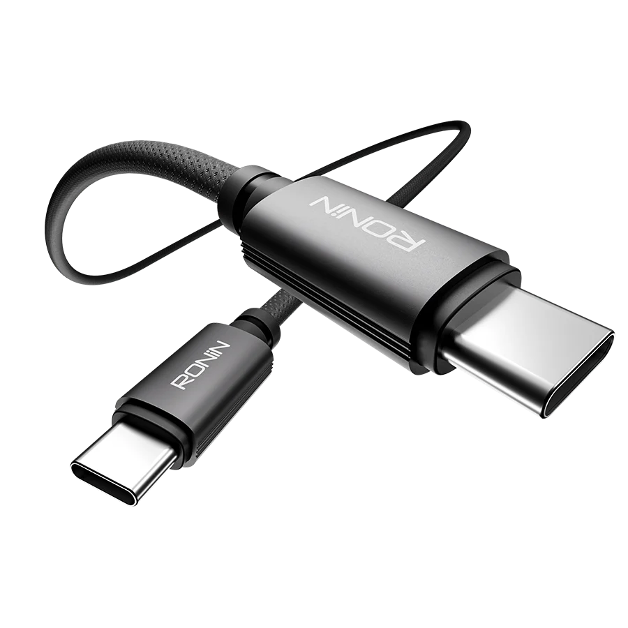 Ronin Rush R-2050 Type-C to Type-C Cable – 240W PD Fast Charging Braided Cable (1.2M)