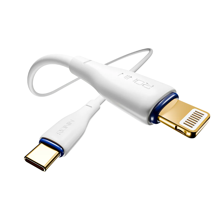 Ronin R-2010 Type-C to Lightning Cable – 20W PD Fast Charging & Data Sync for iPhone