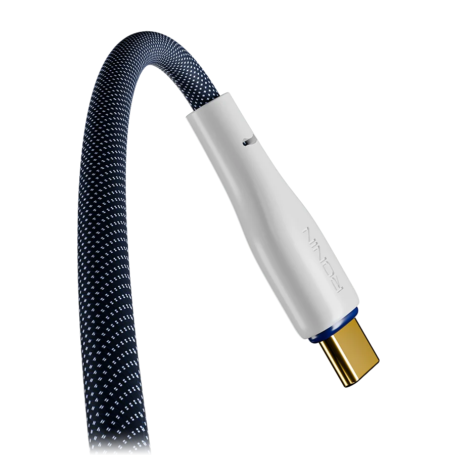 Ronin R-340 Type-C Braided Cable – 3A Fast Charging & High-Speed Data Sync