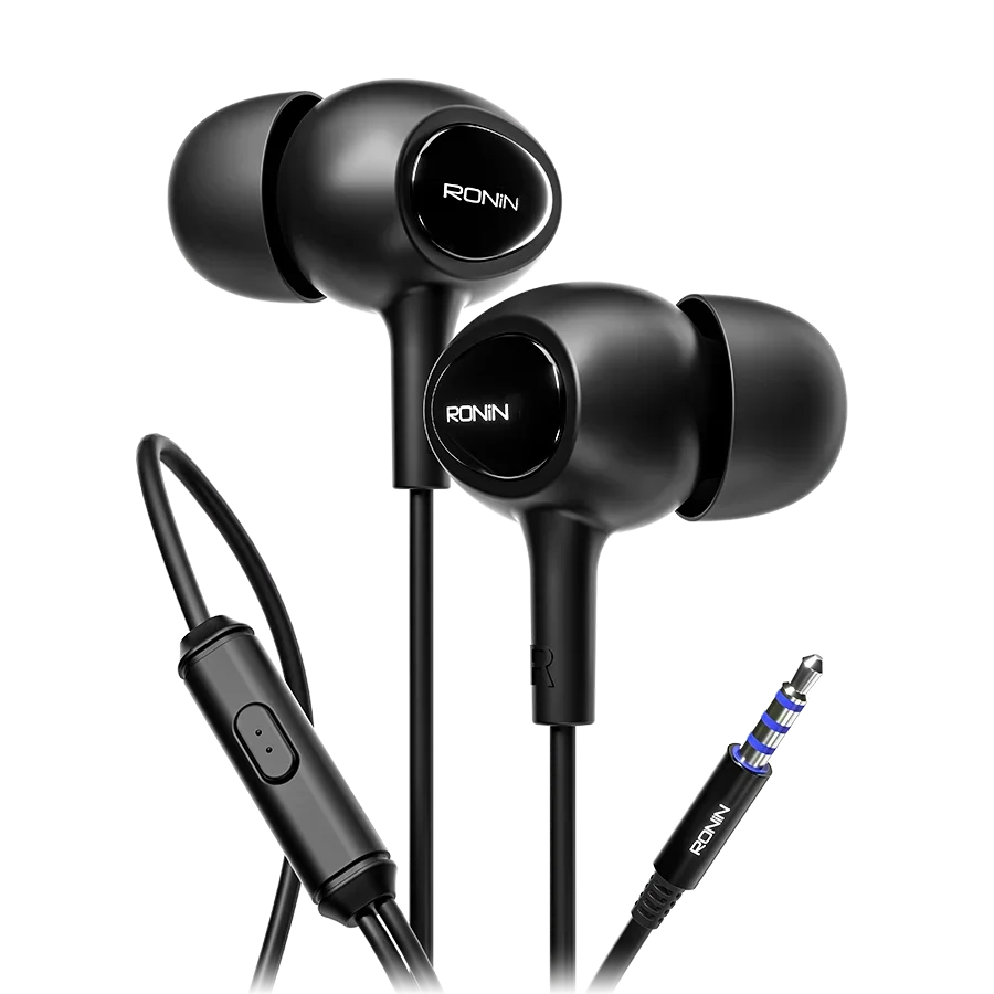 Ronin R-9 Wired Handsfree – Deep Bass, 3.5mm AUX, HD Microphone