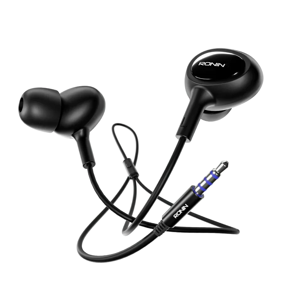 Ronin R-9 Wired Handsfree – Deep Bass, 3.5mm AUX, HD Microphone