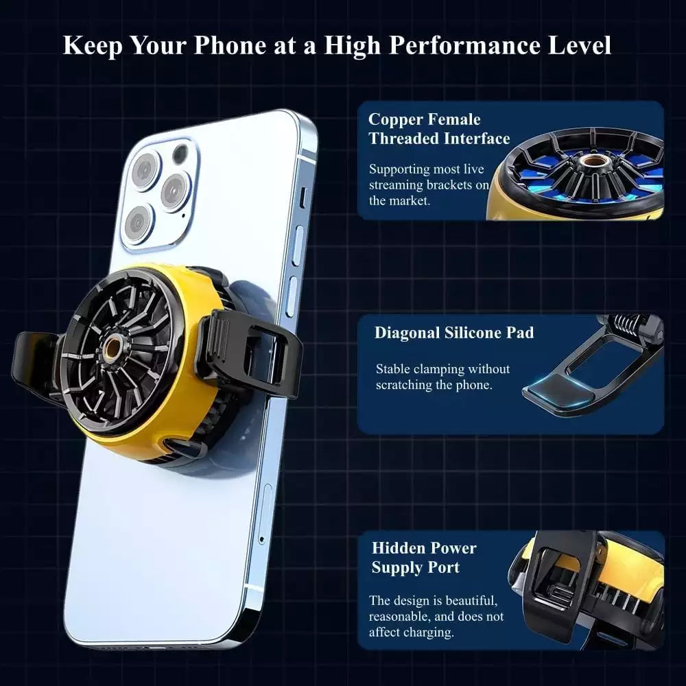 MEMO DLA6 Dual-Fan Phone Cooler - High Power Semiconductor Cooling Clip