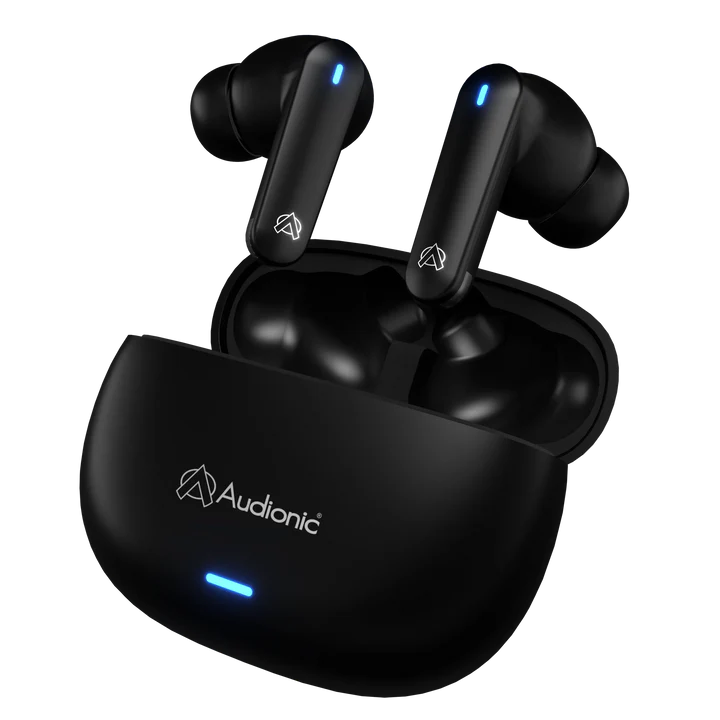 Audionic Airbud 425 TWS Wireless Earbuds – Quad Mic ENC, Gaming Mode, 40H Playtime, Bluetooth 5.3