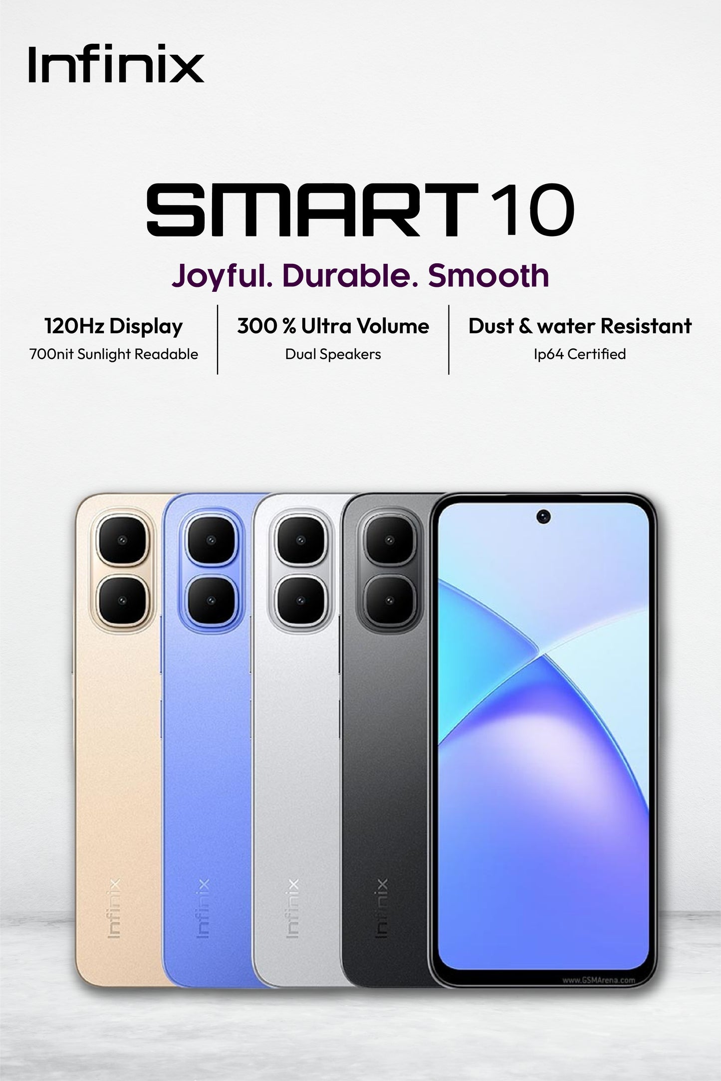 Infinix Smart 10 - 4GB RAM / 64GB Storage - Brand New Official Warranty