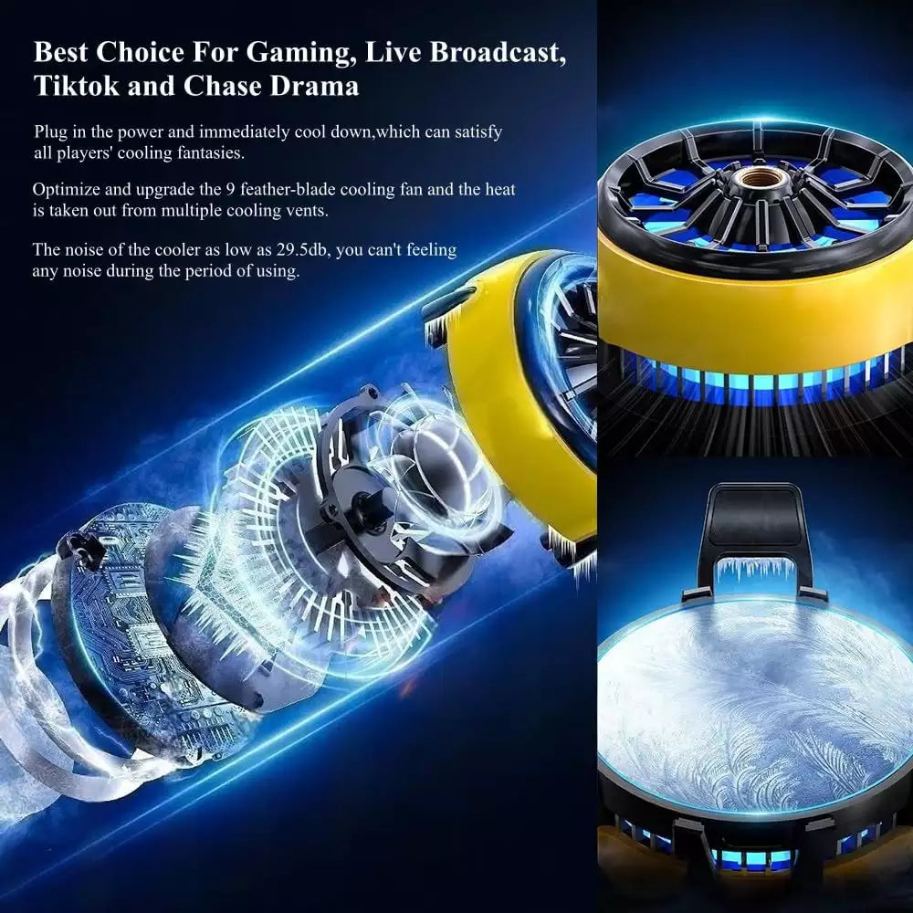 MEMO DLA6 Dual-Fan Phone Cooler - High Power Semiconductor Cooling Clip