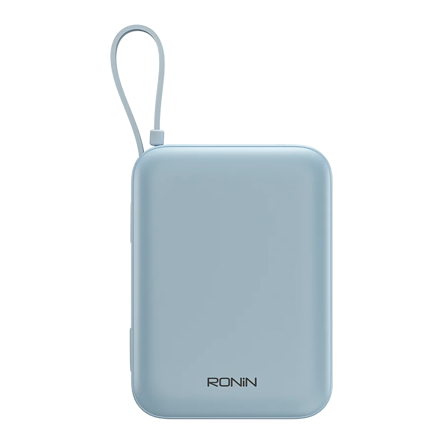 Ronin AQUA R-4070 20000mAh Power Bank – 22.5W Fast Charging with Built-in Type-C & Lightning Cables