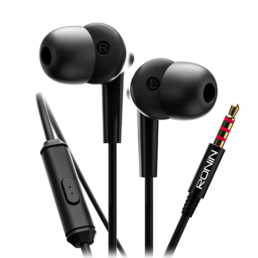 Ronin R-29 Wired Handsfree – 10mm Deep Bass Driver, HD Mic, 3.5mm AUX
