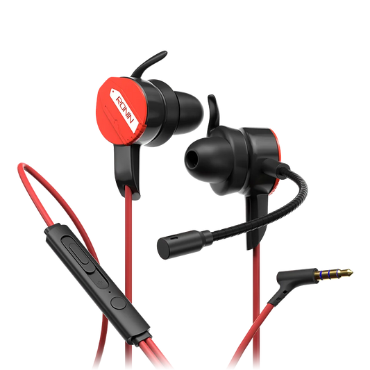 Ronin R-007 Gaming Handsfree – Deep Bass, HD Mic, 3.5mm Wired Gaming Earphones
