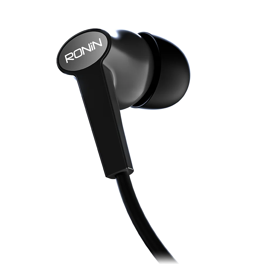 Ronin R-29 Wired Handsfree – 10mm Deep Bass Driver, HD Mic, 3.5mm AUX