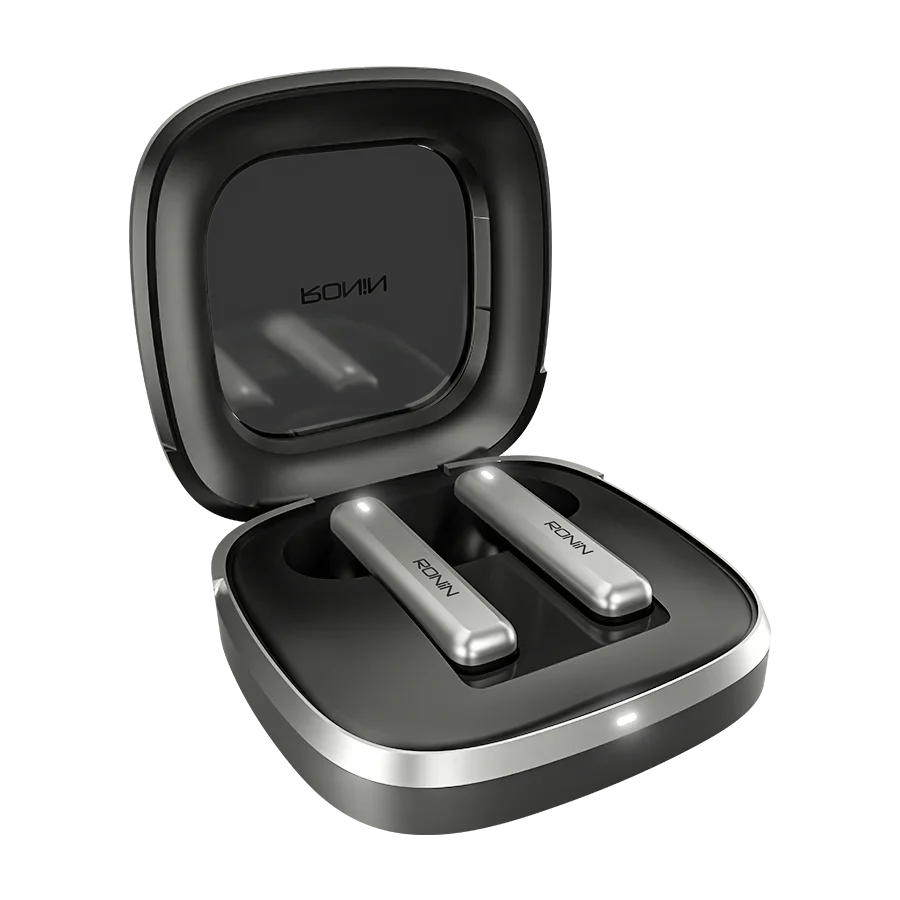 Ronin Mashion Pro R-7140 Wireless Earbuds – Bluetooth 5.3, 13mm Drivers, IPX4 Water Resistant
