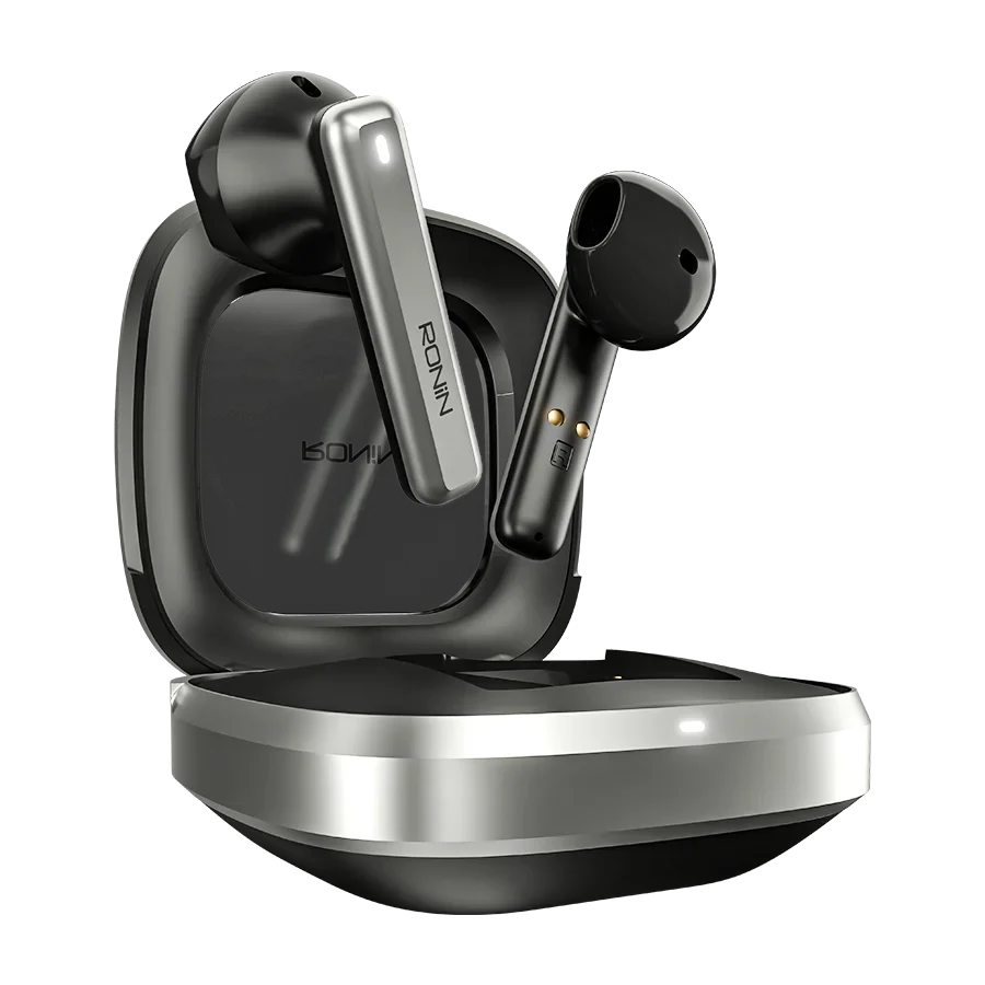 Ronin Mashion Pro R-7140 Wireless Earbuds – Bluetooth 5.3, 13mm Drivers, IPX4 Water Resistant