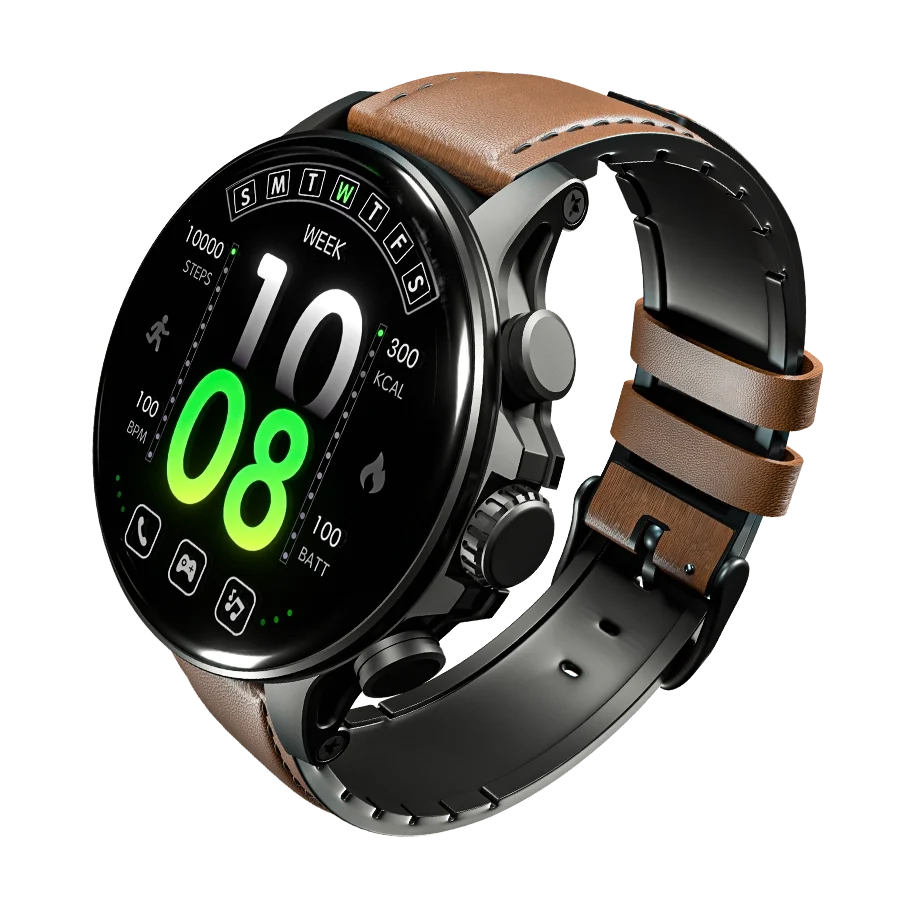 Ronin Moment R-5005 Smart Watch – Super AMOLED Retina Display, Bluetooth Calling & 100+ Sports Modes