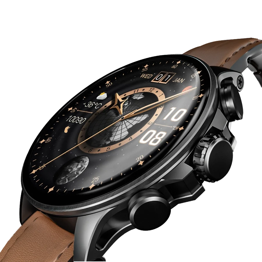 Ronin Moment R-5005 Smart Watch – Super AMOLED Retina Display, Bluetooth Calling & 100+ Sports Modes