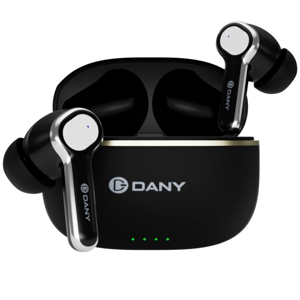 Dany Alpha Airdots 500 with ANC – Bluetooth 5.4, Quad Mic ANC, 50 Hours Playtime, Gaming Mode