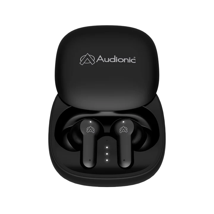 Audionic Airbud 550 Slide TWS Wireless Earbuds – Quad Mic ENC, Gaming Mode, Bluetooth 5.3