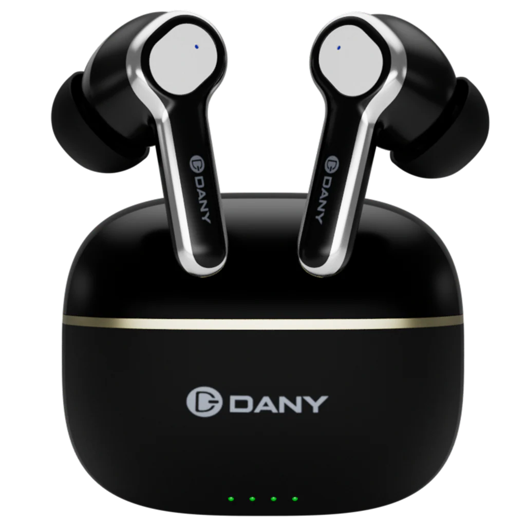 Dany Alpha Airdots 500 with ANC – Bluetooth 5.4, Quad Mic ANC, 50 Hours Playtime, Gaming Mode