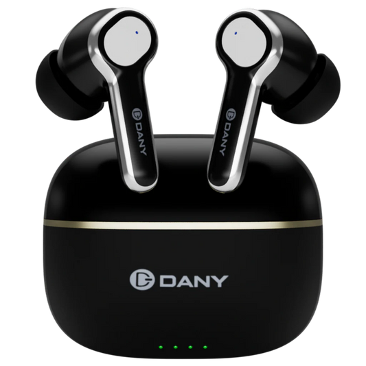 Dany Alpha Airdots 500 with ANC – Bluetooth 5.4, Quad Mic ANC, 50 Hours Playtime, Gaming Mode