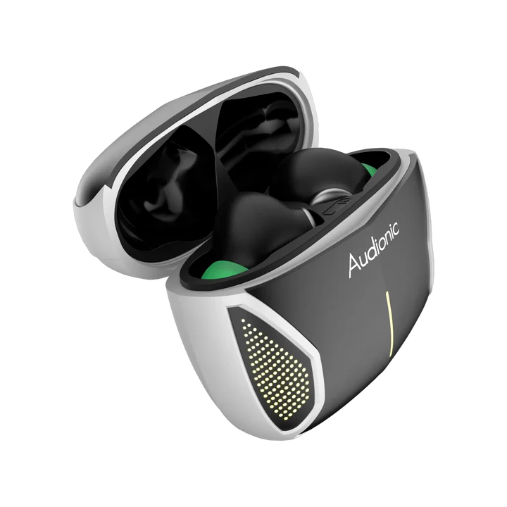 Audionic Battlebuds Prime Gaming Earbuds – Bluetooth 5.4, Quad Mic ENC, 50 Hours Playtime, RGB Lights