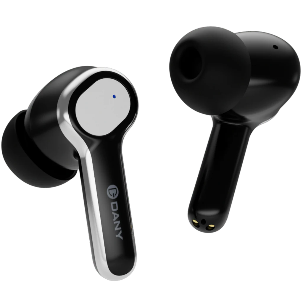 Dany Alpha Airdots 500 with ANC – Bluetooth 5.4, Quad Mic ANC, 50 Hours Playtime, Gaming Mode