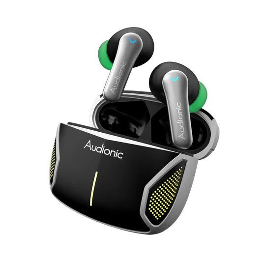 Audionic Battlebuds Prime Gaming Earbuds – Bluetooth 5.4, Quad Mic ENC, 50 Hours Playtime, RGB Lights