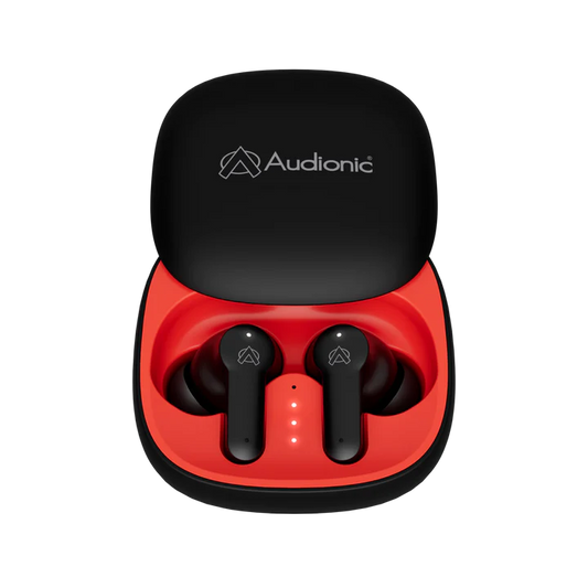 Audionic Airbud 550 Slide TWS Wireless Earbuds – Quad Mic ENC, Gaming Mode, Bluetooth 5.3
