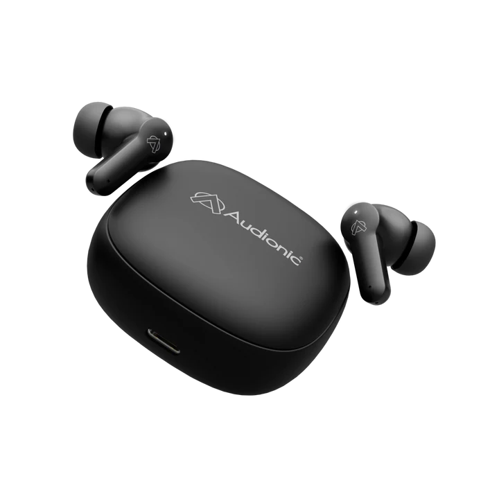 Audionic Airbud 550 Slide TWS Wireless Earbuds – Quad Mic ENC, Gaming Mode, Bluetooth 5.3