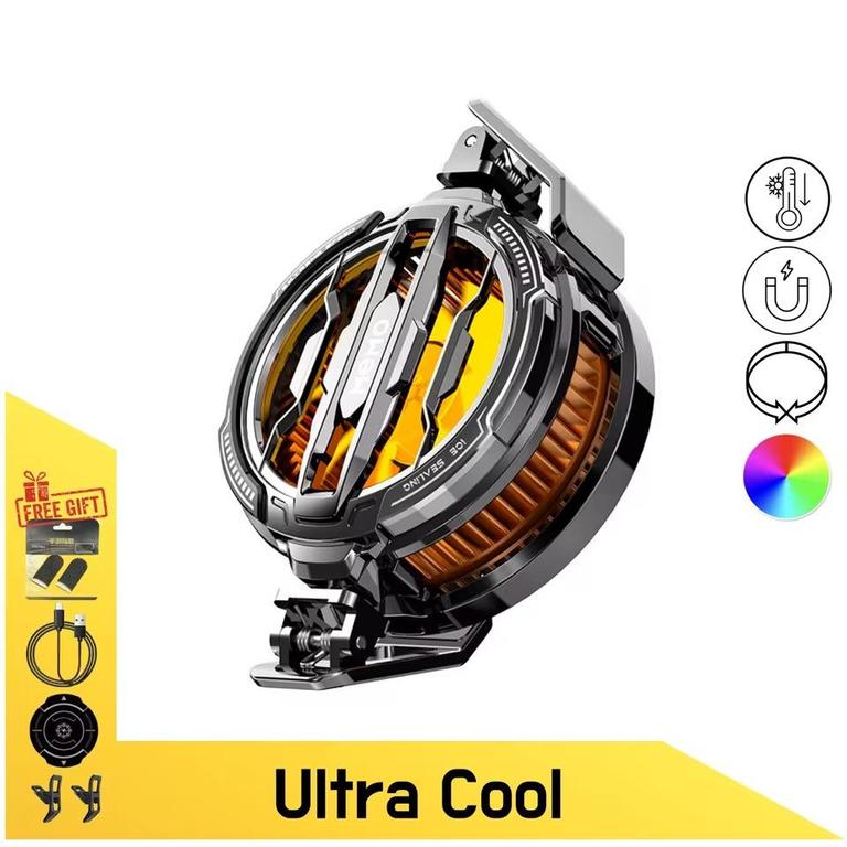 MEMO CX07 Magnetic Phone Cooler - Dual Gear RGB Gaming Radiator