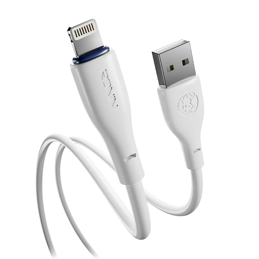 Ronin R-340 iPhone Cable – USB-A to Lightning 2.4A Fast Charging Cable (1M)