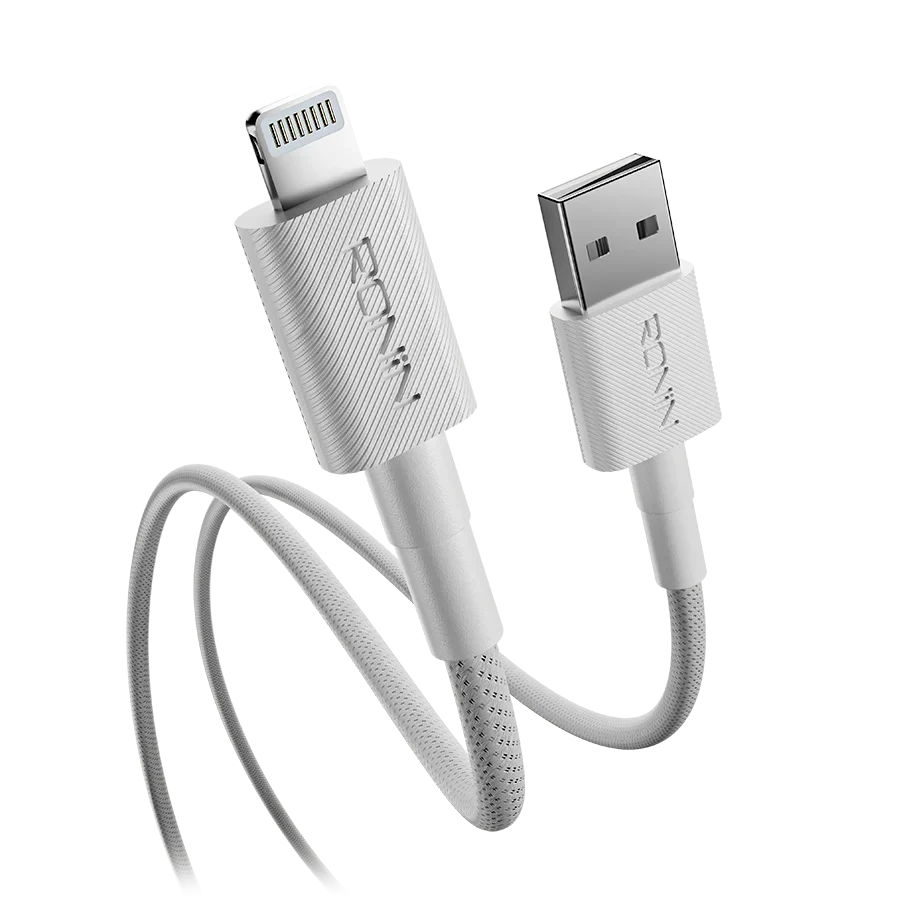 Ronin ACE R-2035 iPhone Cable – 12W USB-A to Lightning Braided Fast Charging Cable (1.2M)